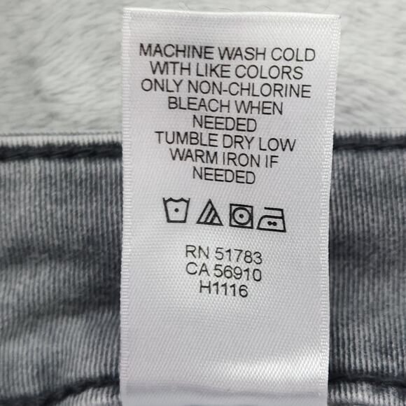 Maurices Jeans Women 1/2 Gray Mid Rise Skinny Ankle Stretch Distressed Casual - Picture 7 of 12